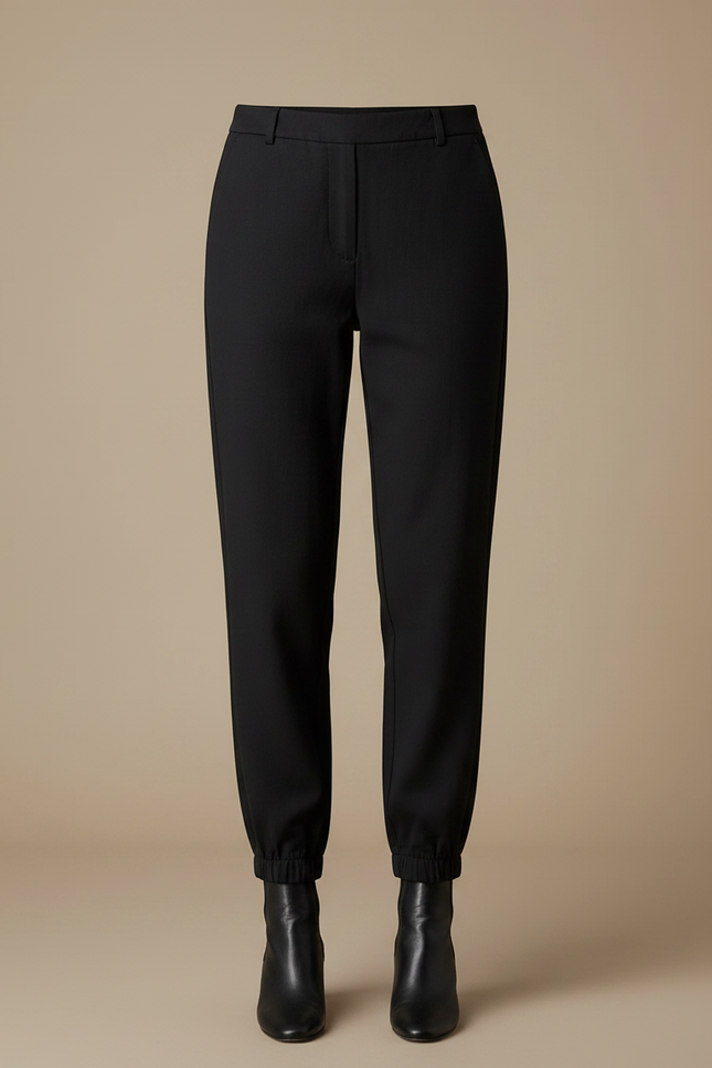 Pantalon Slouchy Noir - Polyester - vue 3