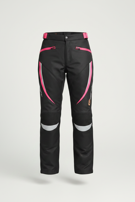 Pantalon Noir Moto Fille Réfléchissant Imperméable - Polyester - vue 3