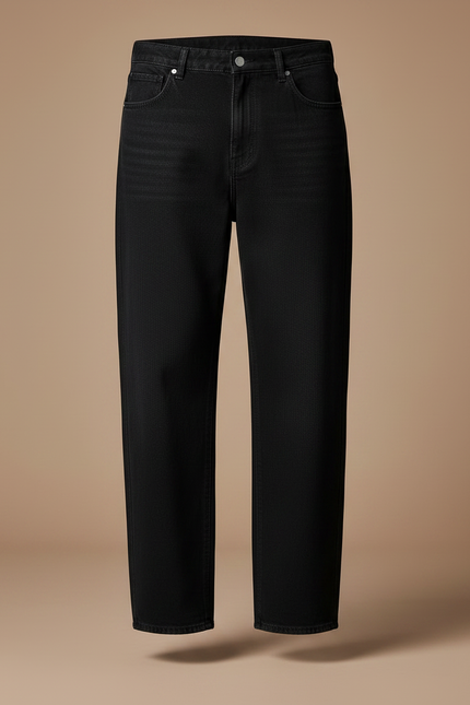 Pantalon Noir Denim Ample Décontracté Homme - Jean - vue 3