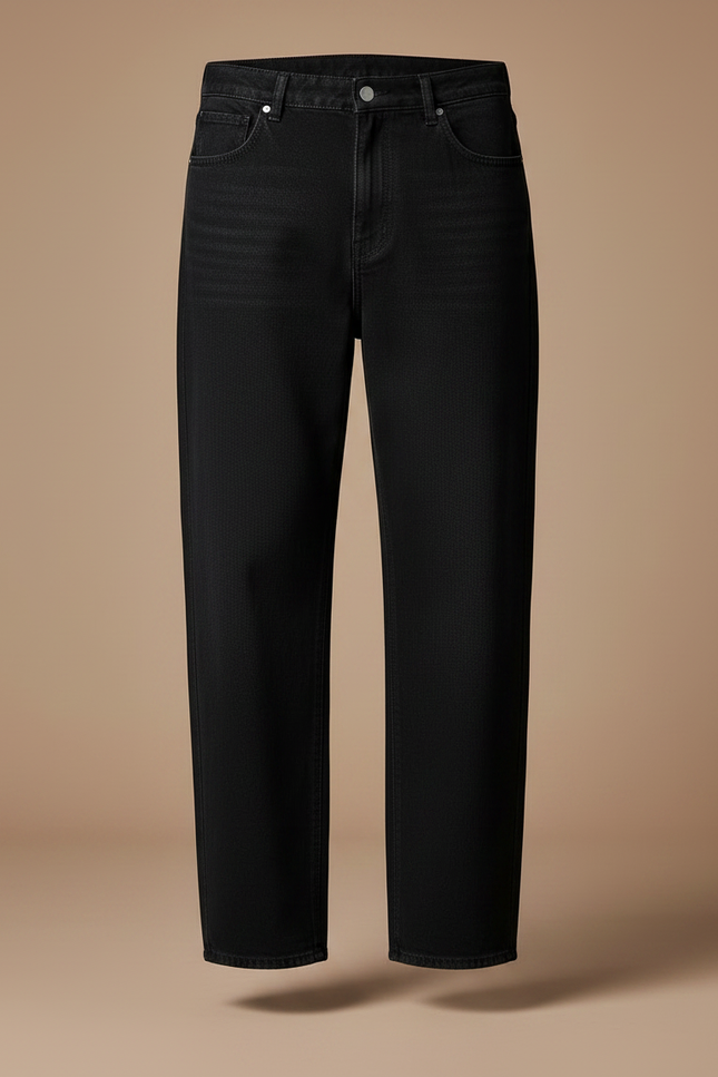 Pantalon Noir Denim Ample Décontracté Homme - Jean - vue 3