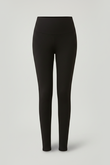 Pantalon Noir Taille Haute Ajusté Confortable Femme - Maille - vue 3