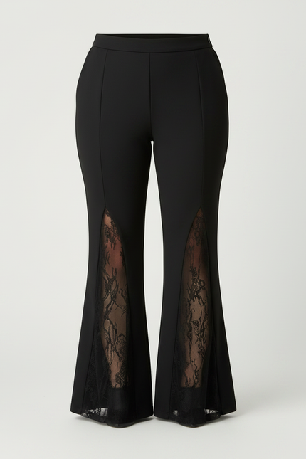Pantalon Noir Bootcut Femme Grande Taille - Polyester - vue 3
