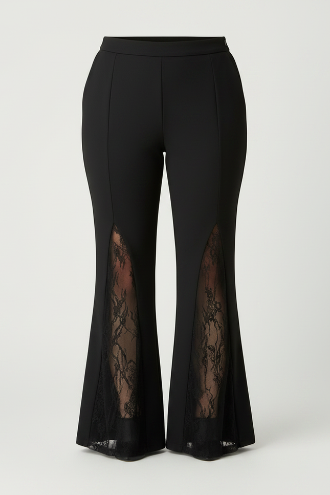 Pantalon Noir Bootcut Femme Grande Taille - Polyester - vue 3