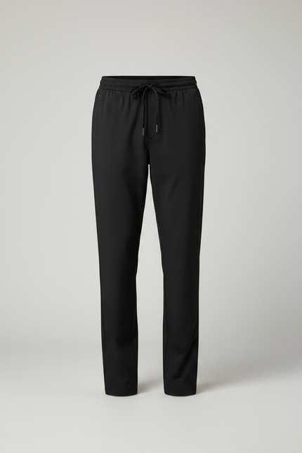 Pantalon Noir Homme Sport Décontracté Fluide Léger - Polyester - vue 3