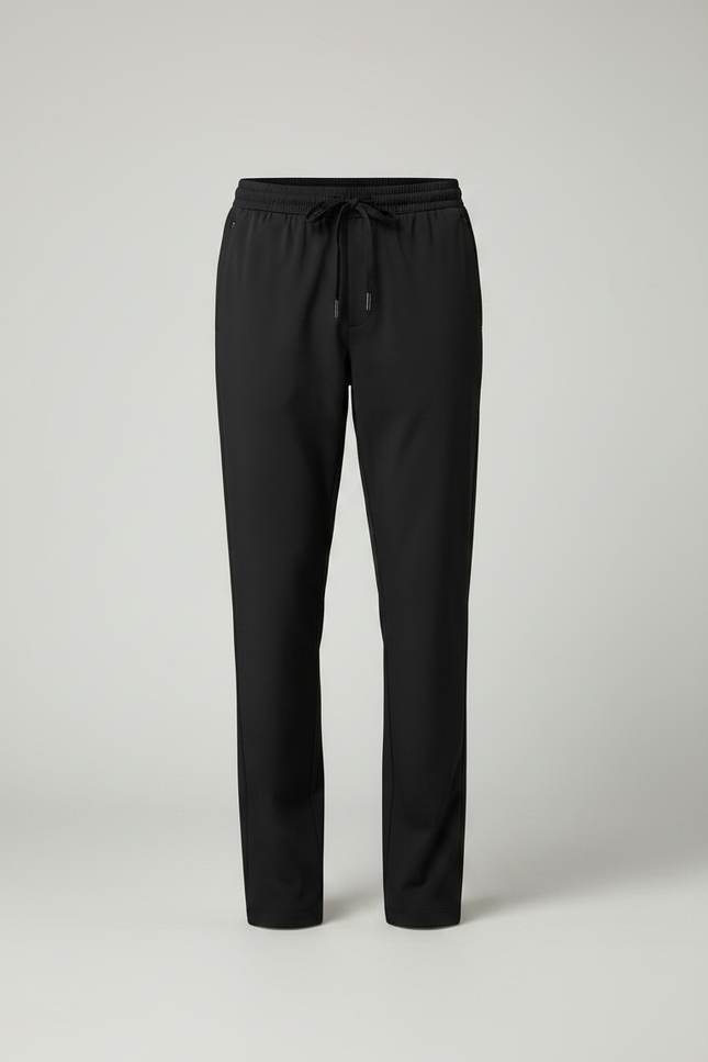 Pantalon Noir Homme Sport Décontracté Fluide Léger - Polyester - vue 3