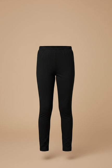 Pantalon Noir Fille Slim Confortable Coton - Polyester - vue 3