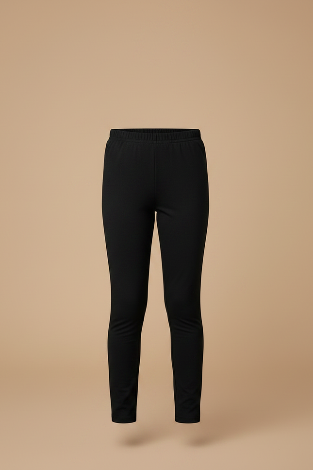 Pantalon Noir Fille Slim Confortable Coton - Polyester - vue 3