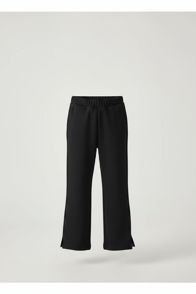 Pantalon Noir Ample Décontracté Garçon - Molleton - vue 3