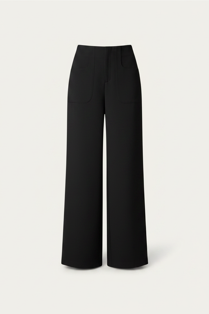 Pantalon Noir Laine Femme - vue 3