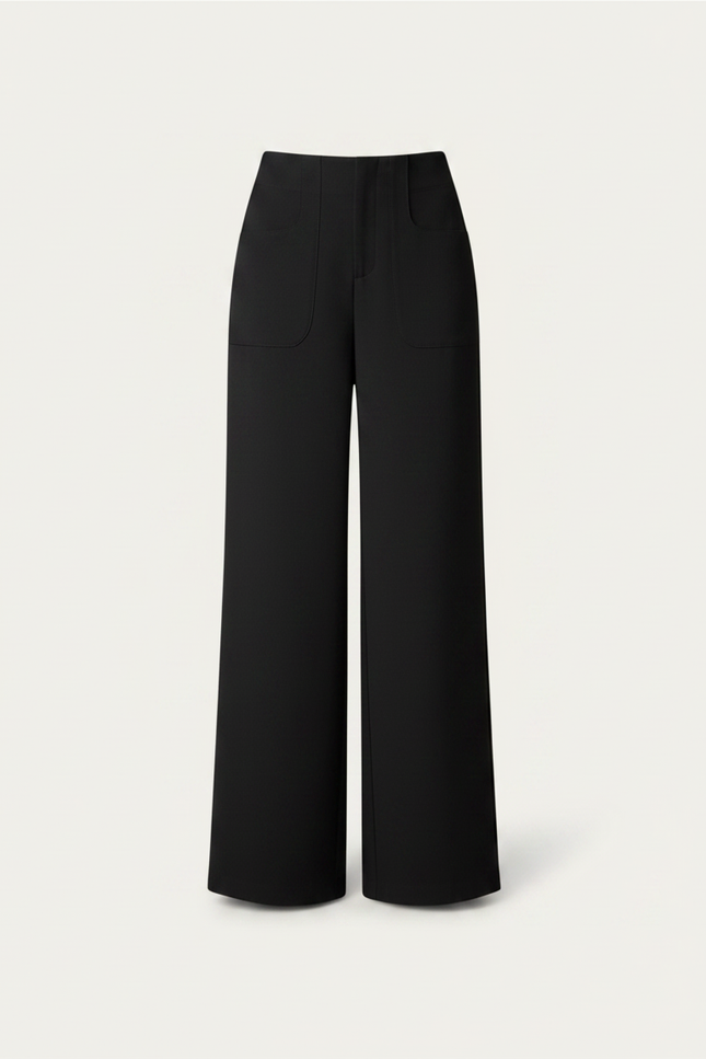 Pantalon Noir Laine Femme - vue 3