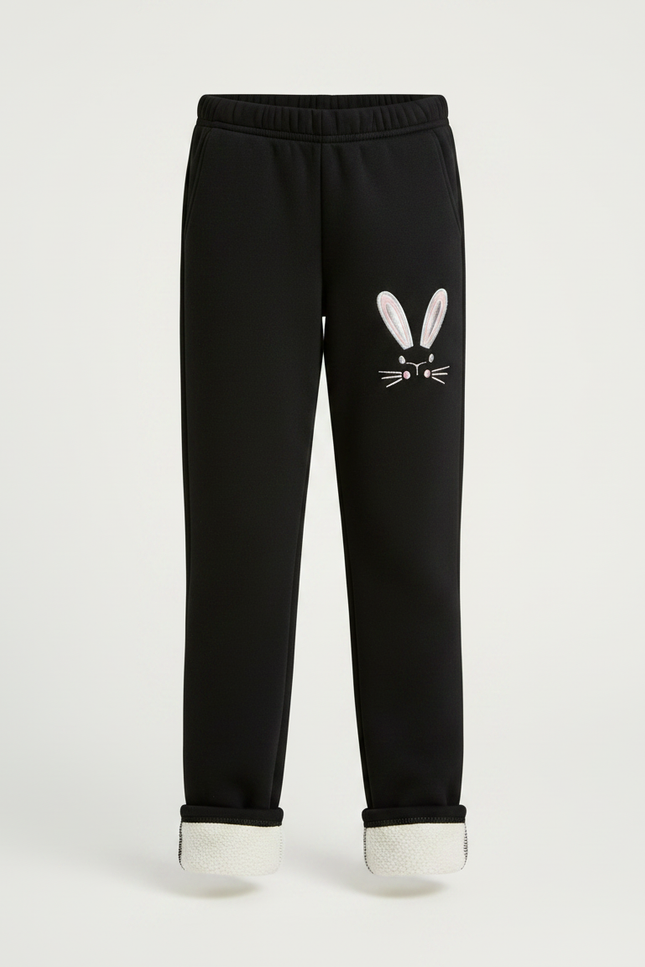 Pantalon Pyjama Noir - Molleton - vue 3