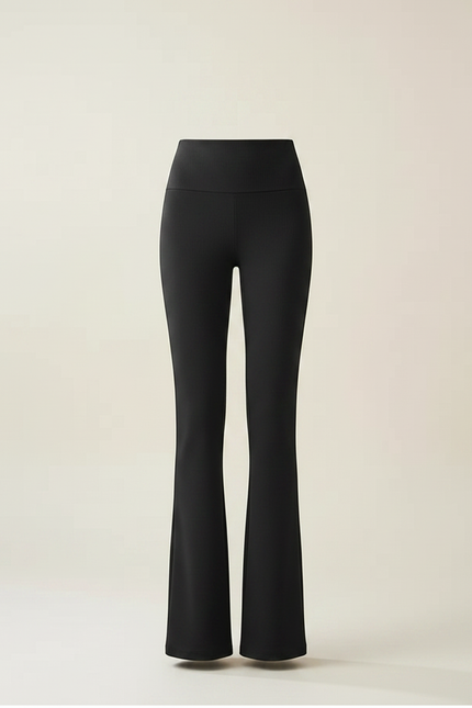 Pantalon Évasé Femme Noir - Maille - vue 3