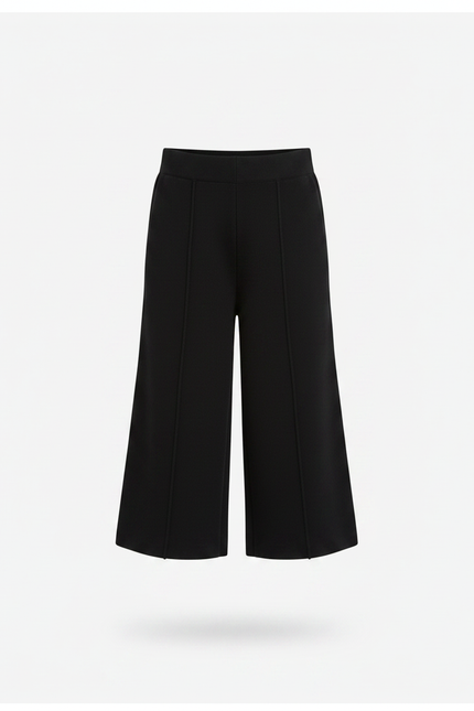 Pantalon Noir Court - Maille - vue 3