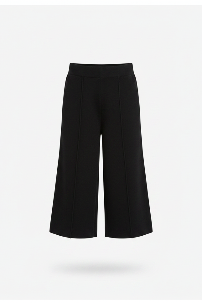 Pantalon Noir Court - Maille - vue 3