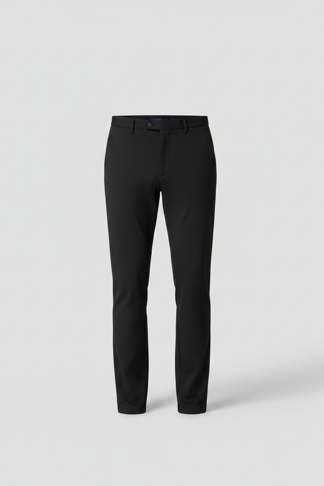 Pantalon Noir Homme Slim Élastique Décontracté Élégant - Polyester - vue 3