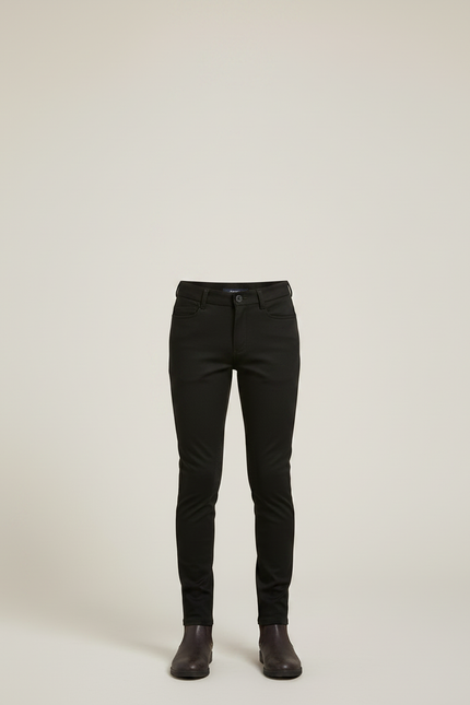 Pantalon Noir Enfant Équitation Silicone Adhérent Confortable - Polyester - vue 3