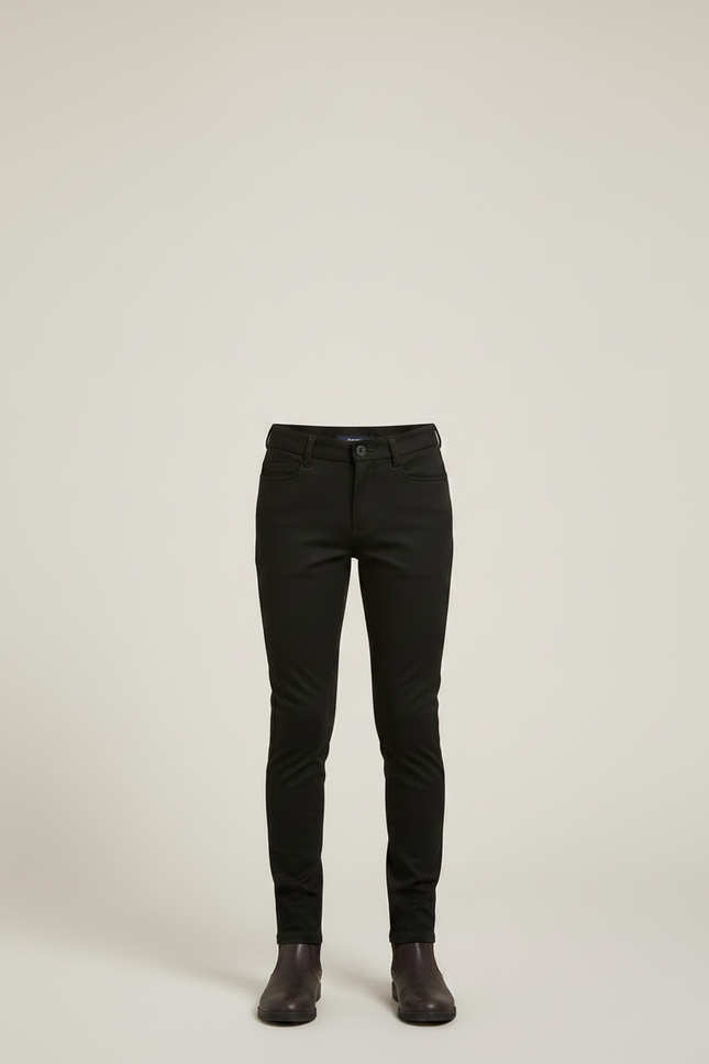 Pantalon Noir Enfant Équitation Silicone Adhérent Confortable - Polyester - vue 3