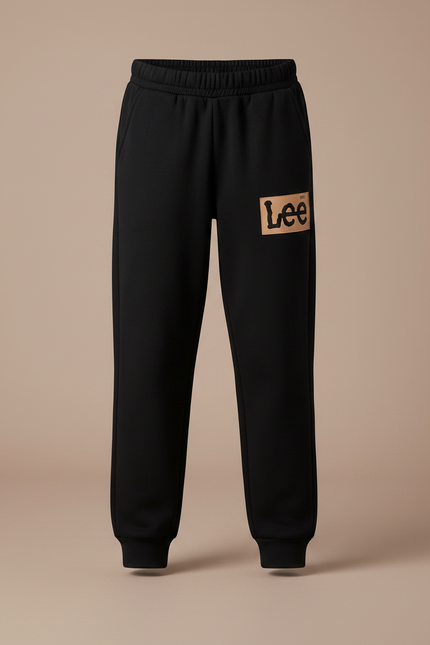 Pantalon Noir Fille Molleton Imprimé Confortable Décontracté - vue 3