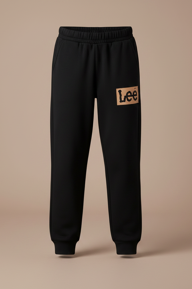 Pantalon Noir Fille Molleton Imprimé Confortable Décontracté - vue 3