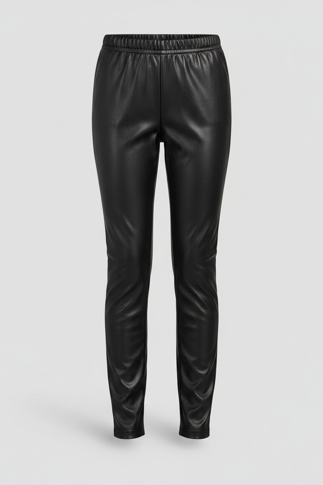 Pantalon Noir Similicuir Slim Fille - Simili cuir - vue 3