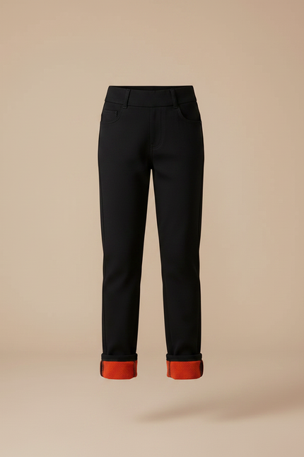 Pantalon Flanelle Noir - Molleton - vue 3