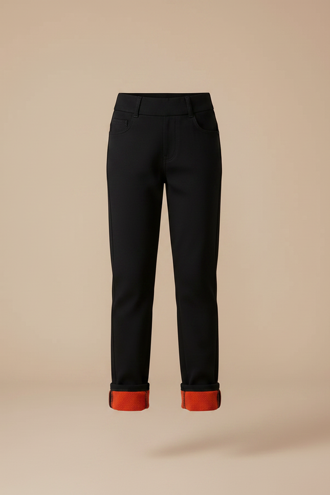 Pantalon Flanelle Noir - Molleton - vue 3