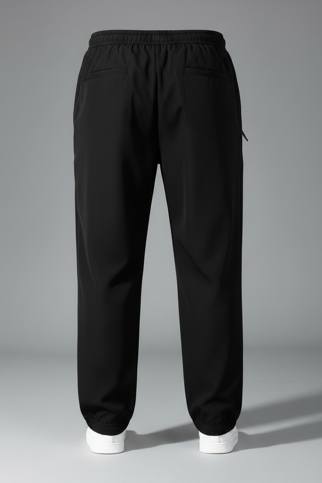 Pantalon Survetement Noir - Polyester - vue 3