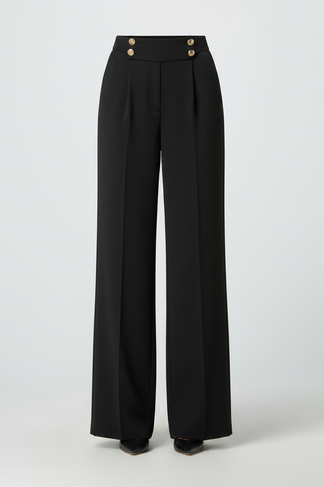 Pantalon De Tailleur Noir Femme - Polyester - vue 3