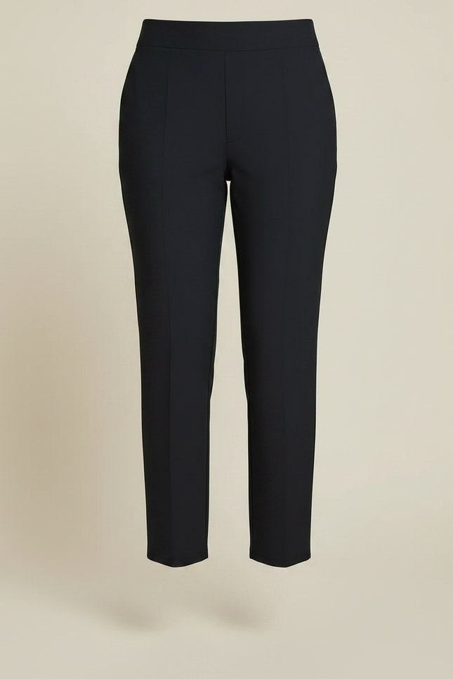 Pantalon Noir Slim Extensible Taille Haute Femme - Gabardine - vue 3