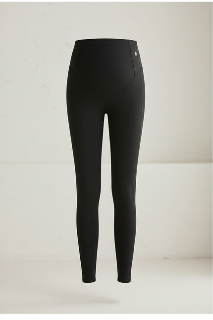 Pantalon Noir Maternité Ajusté Confortable Grossesse - Maille - vue 3