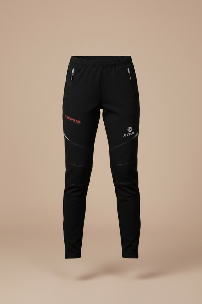 Pantalon Noir Sport Enfant Zippé Réfléchissant - Polyester - vue 3