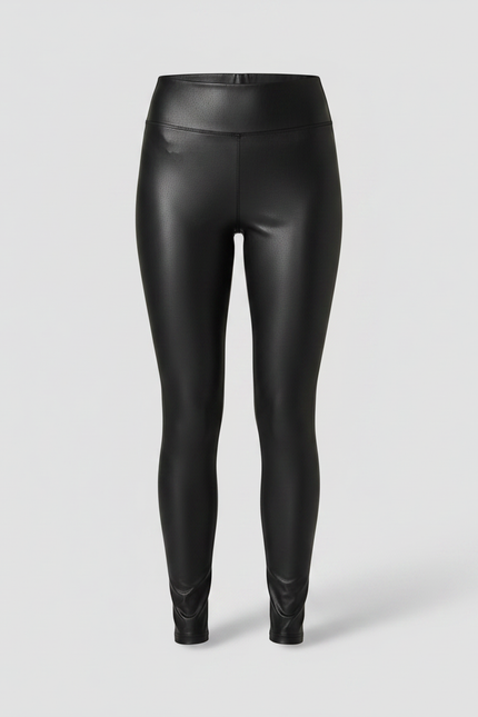 Pantalon Noir Femme Simili Cuir - vue 3