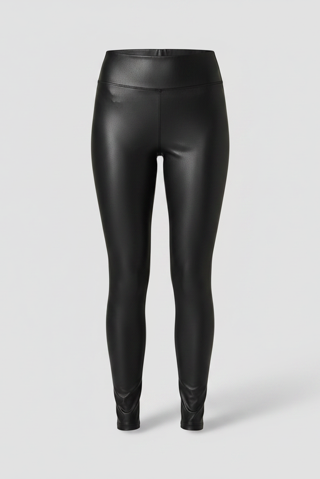 Pantalon Noir Femme Simili Cuir - vue 3