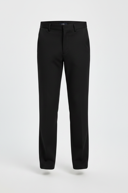 Pantalon Cigarette Noir - Gabardine - vue 3