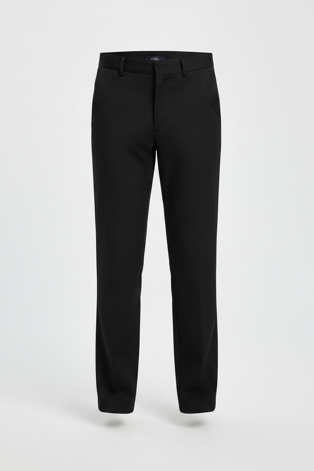 Pantalon Cigarette Noir - Gabardine - vue 3
