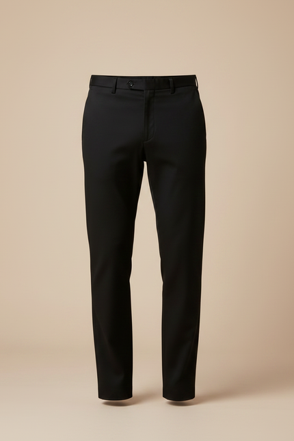 Pantalon De Ville Noir Homme - Gabardine - vue 3