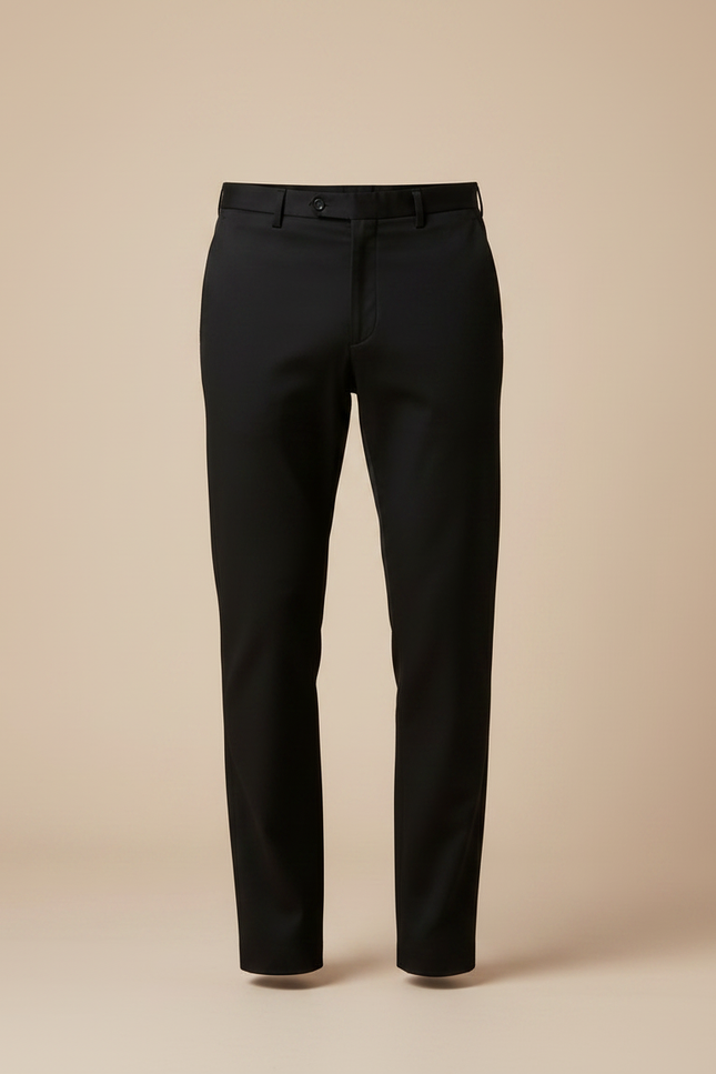Pantalon De Ville Noir Homme - Gabardine - vue 3