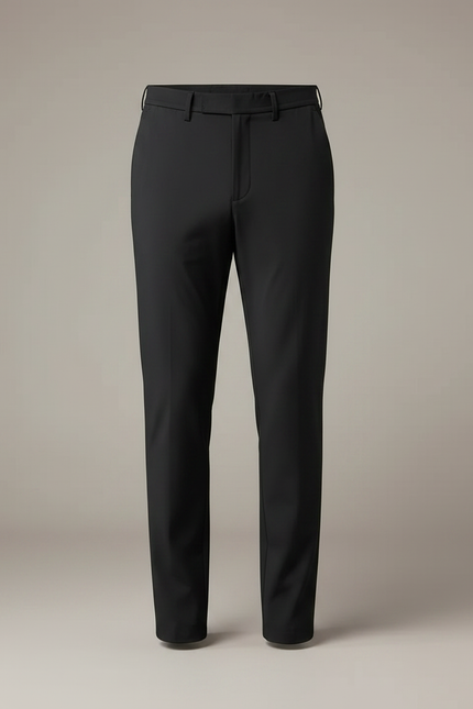 Pantalon Noir Slim Élégant Stretch Homme Business - Polyester - vue 3