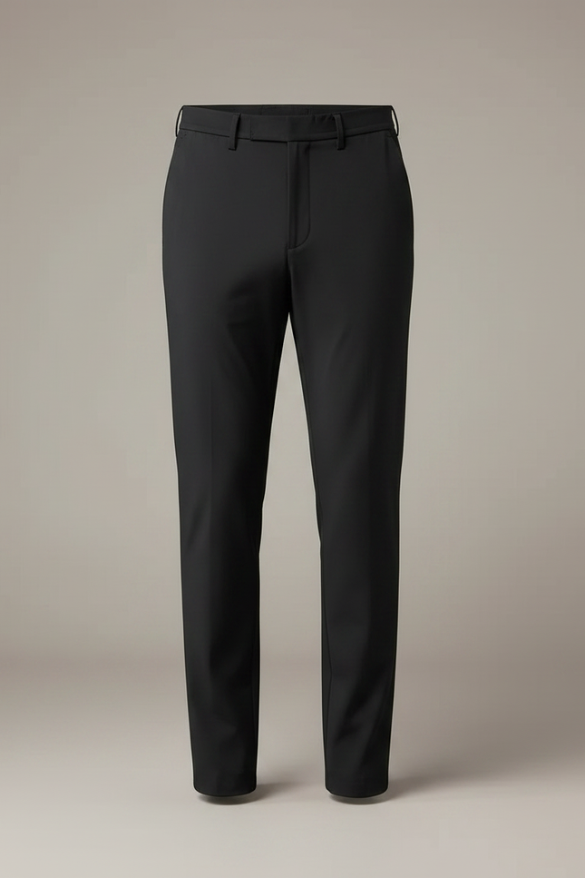 Pantalon Noir Slim Élégant Stretch Homme Business - Polyester - vue 3
