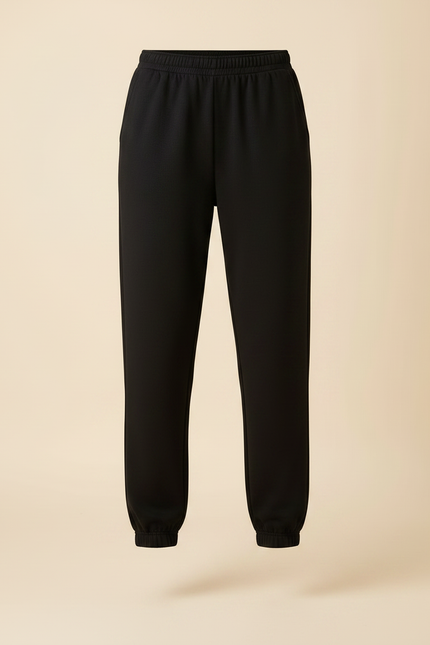 Pantalon Loose Noir - Molleton - vue 3