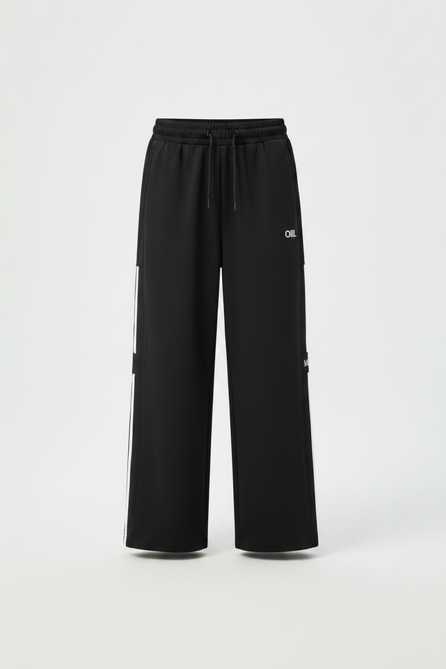Pantalon Noir Ample Sport Décontracté Rayures Garçon - Molleton - vue 3
