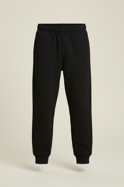 Pantalon Noir Coton Confortable Décontracté Garçon - Molleton - vue 3