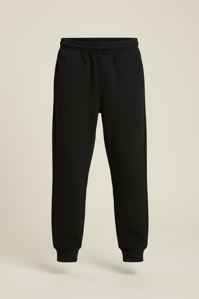 Pantalon Noir Coton Confortable Décontracté Garçon - Molleton - vue 3