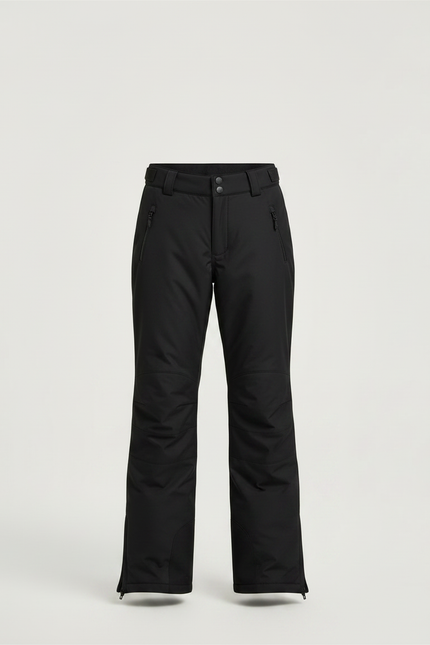 Pantalon Noir Ski Imperméable Enfant Hiver Matelassé - Polyester - vue 3