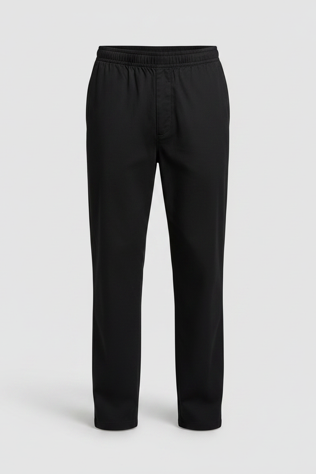 Pantalon Noir Straight - Coton - vue 3