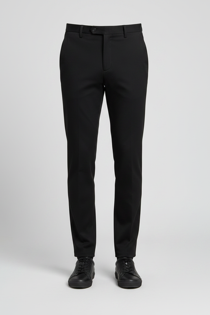 Pantalon Noir Slim Habillé Élégant Business Homme - Polyester - vue 3
