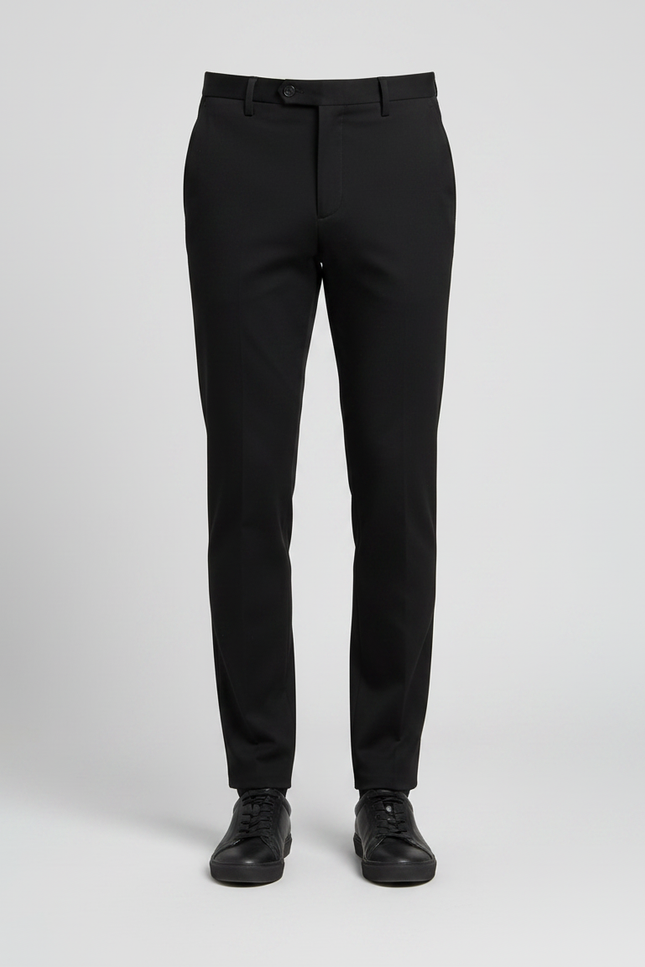 Pantalon Noir Slim Habillé Élégant Business Homme - Polyester - vue 3
