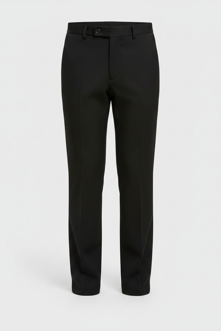 Pantalon Noir Garçon Habillé Élégant Formel Droit - Polyester - vue 3