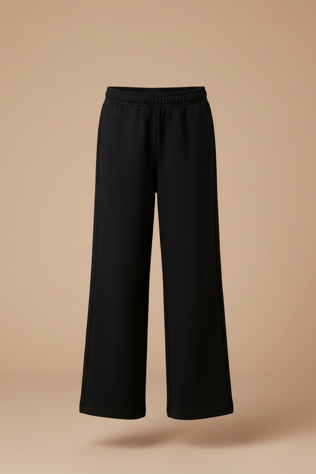 Pantalon Noir Ample Décontracté Confortable Fille - Molleton - vue 3