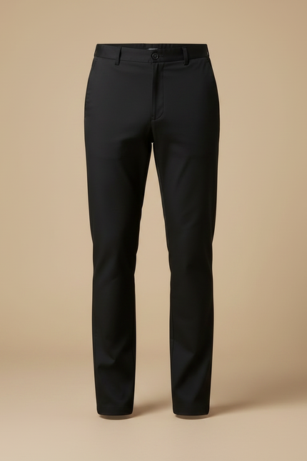 Pantalon Noir Homme Ajusté Classique Élégant - Gabardine - vue 3